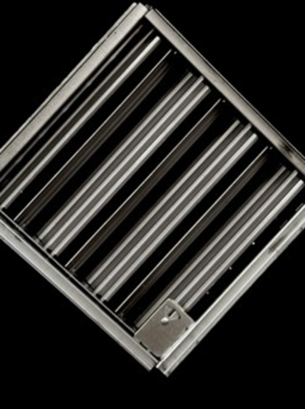 Pacific Register Opposed Blade Damper OBDB 1404 - 14"x4" Duct Dampers, Black